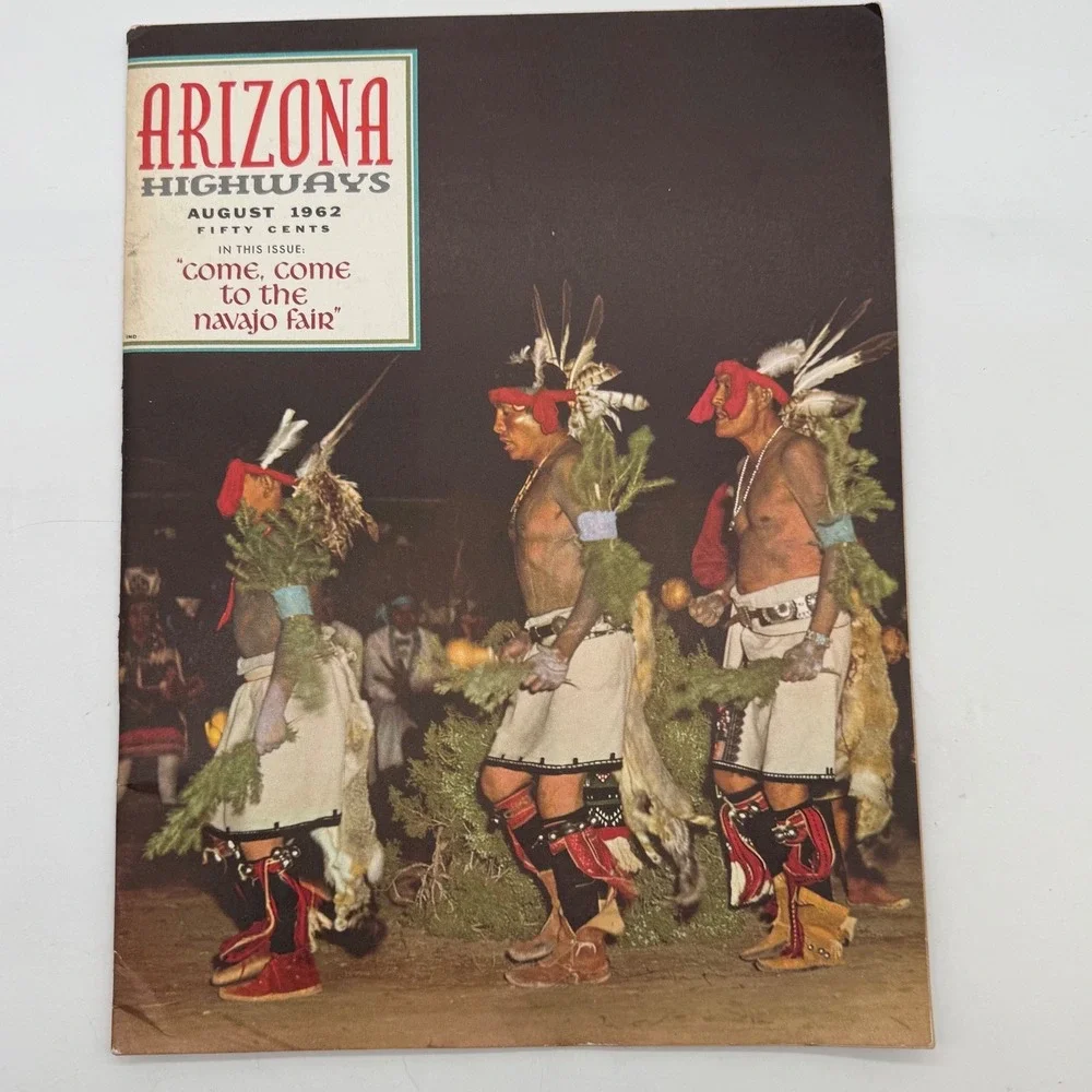 Arizona Highways Magazine August 1962 Navajo Fair Native‎ American Culture